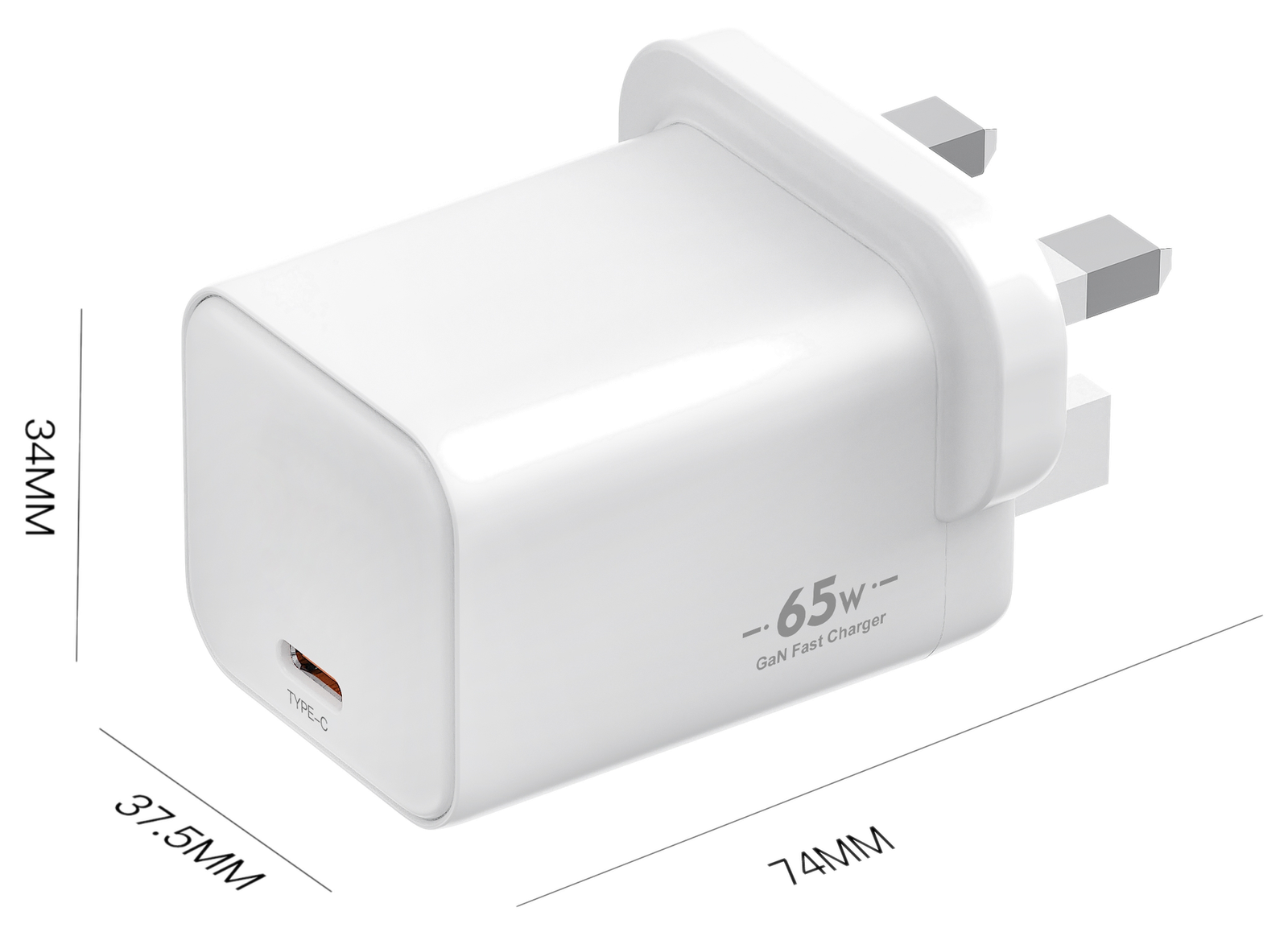 BK65W1C dimensions - 英规插头