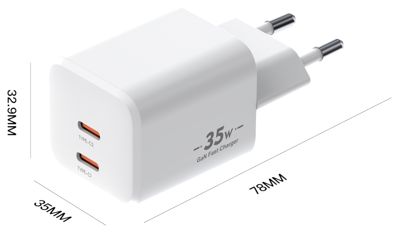 XFC35WCC dimensions - EU plug